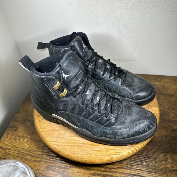 Nike Air Jordan 12 Retro The Master Black Gold 130690-013 Mens Size 14